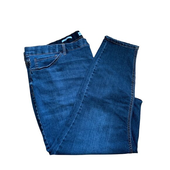 Ava & Viv Plus Size Womens Dark Blue High Rise Skinny Denim Jeans Size 26 - Picture 12 of 12